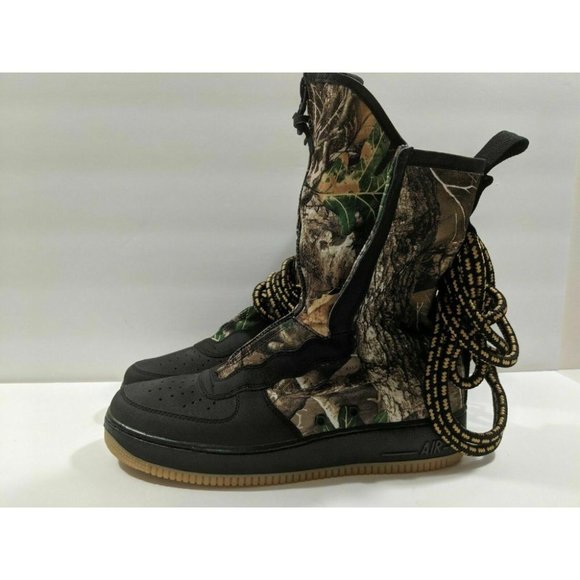 NEW Nike Air Force Men\'s Black Camo Boots Sz 9.5 main image 5